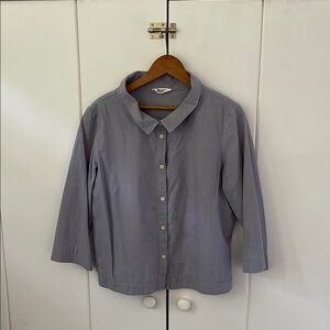 Toast UK Gray cotton Button-Up Top Size 10US large